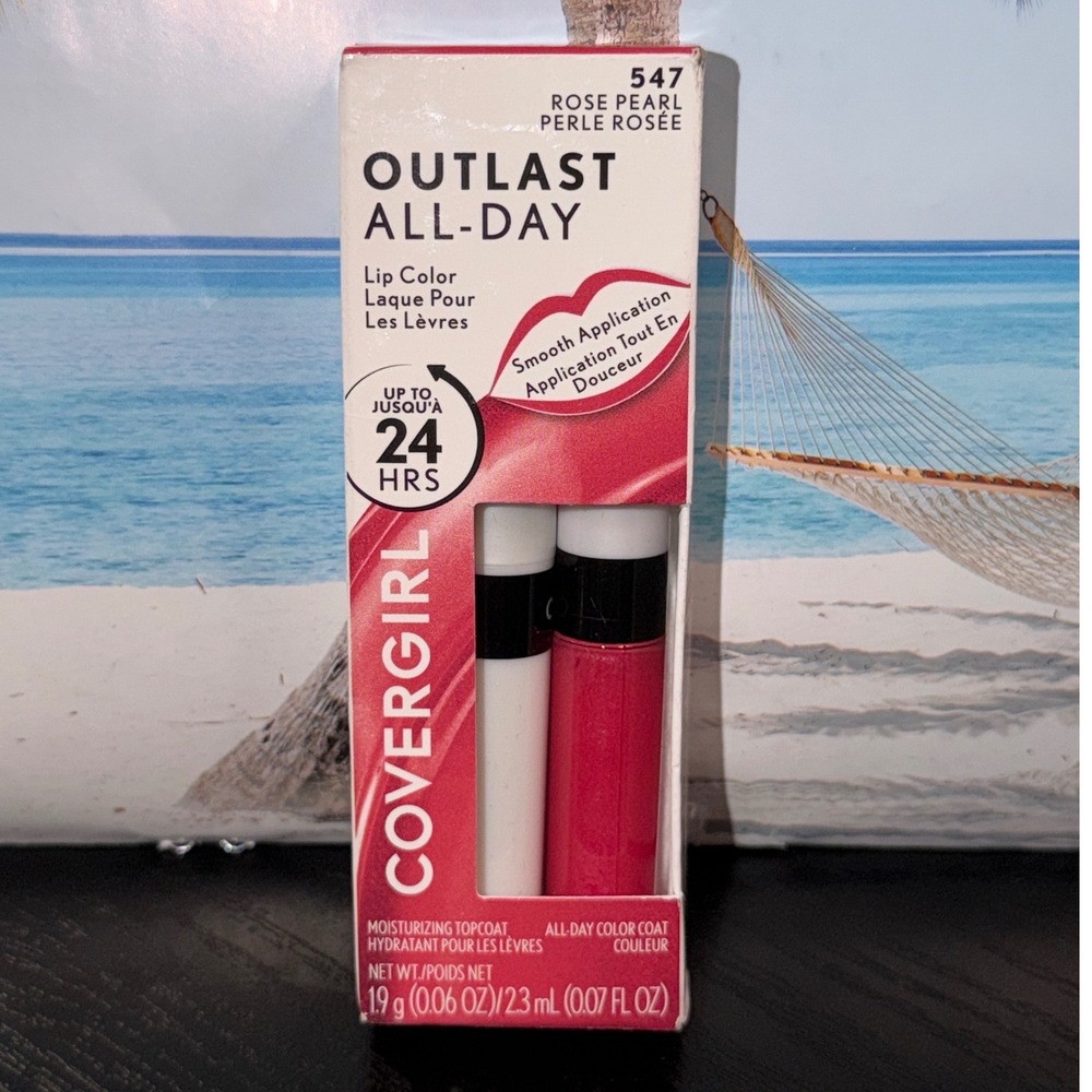 Covergirl Outlast All-Day Lip Color 547 Rose Pearl Longwear Liquid Lipstick New